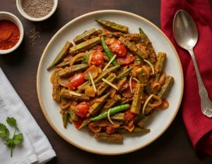 bhindi-masala-okra-with-onions-and-tomatoes-at-laree-adda-new-jersey