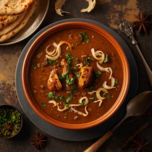 lalla-ki-nihari-topped-with-onions-served-with-naan